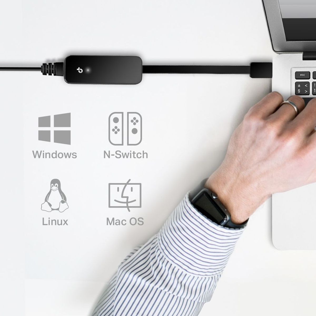 TP LINK - TP-Link - Adaptador de Red UE306 USB 3.0 to RJ45 Gigabit