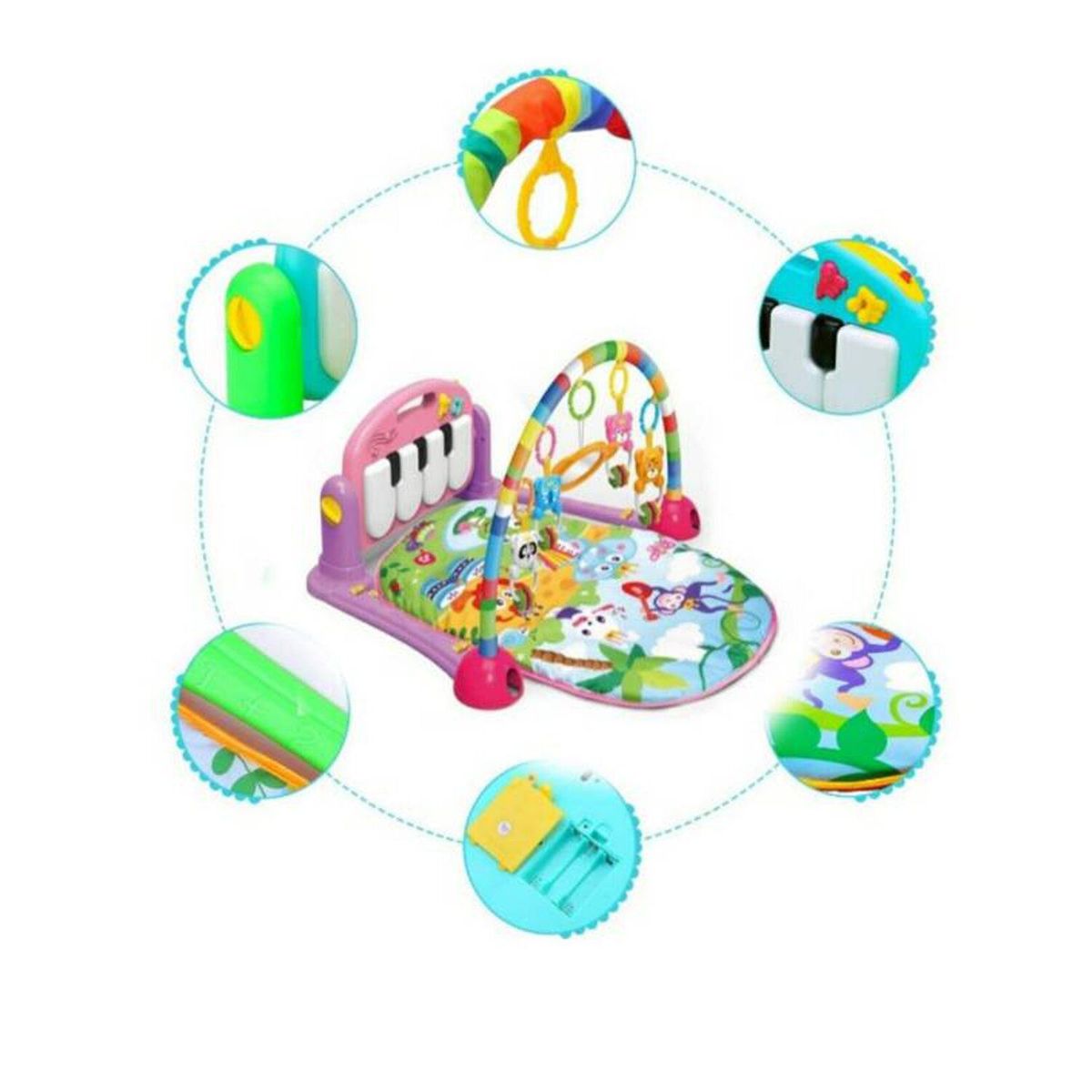 GENERICO - Gimnasio Musical Multifunción con Piano