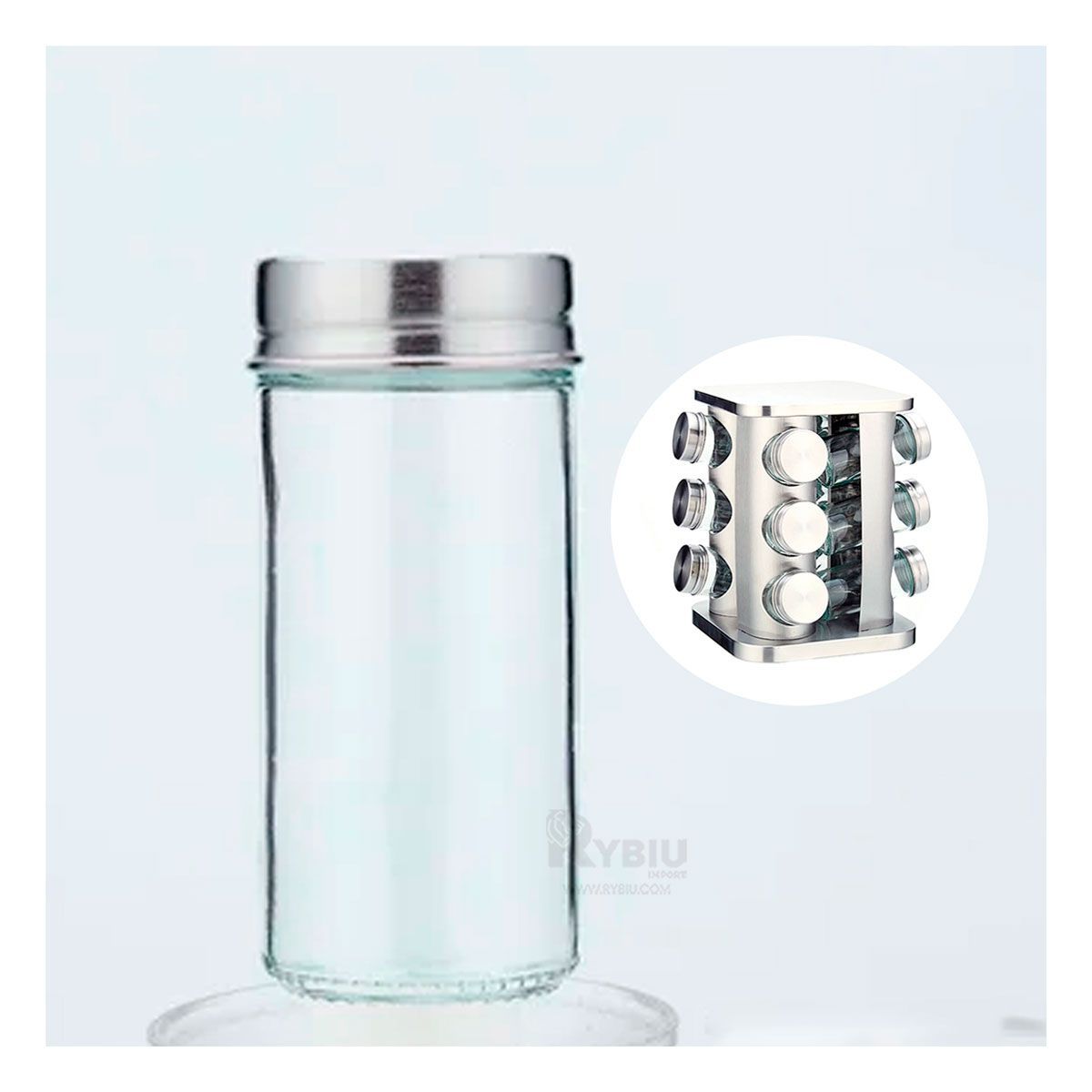 GENERICO - Condimentero Metalico 12Frascos