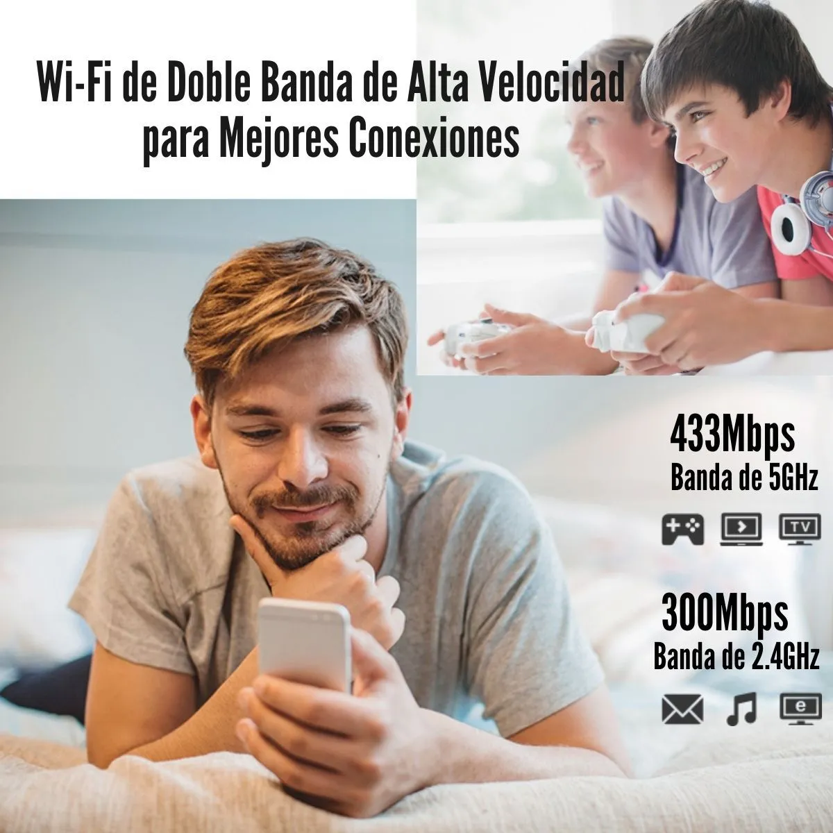 TP LINK - TP-Link - Extensor De Cobertura RE205 Doble Banda AC750