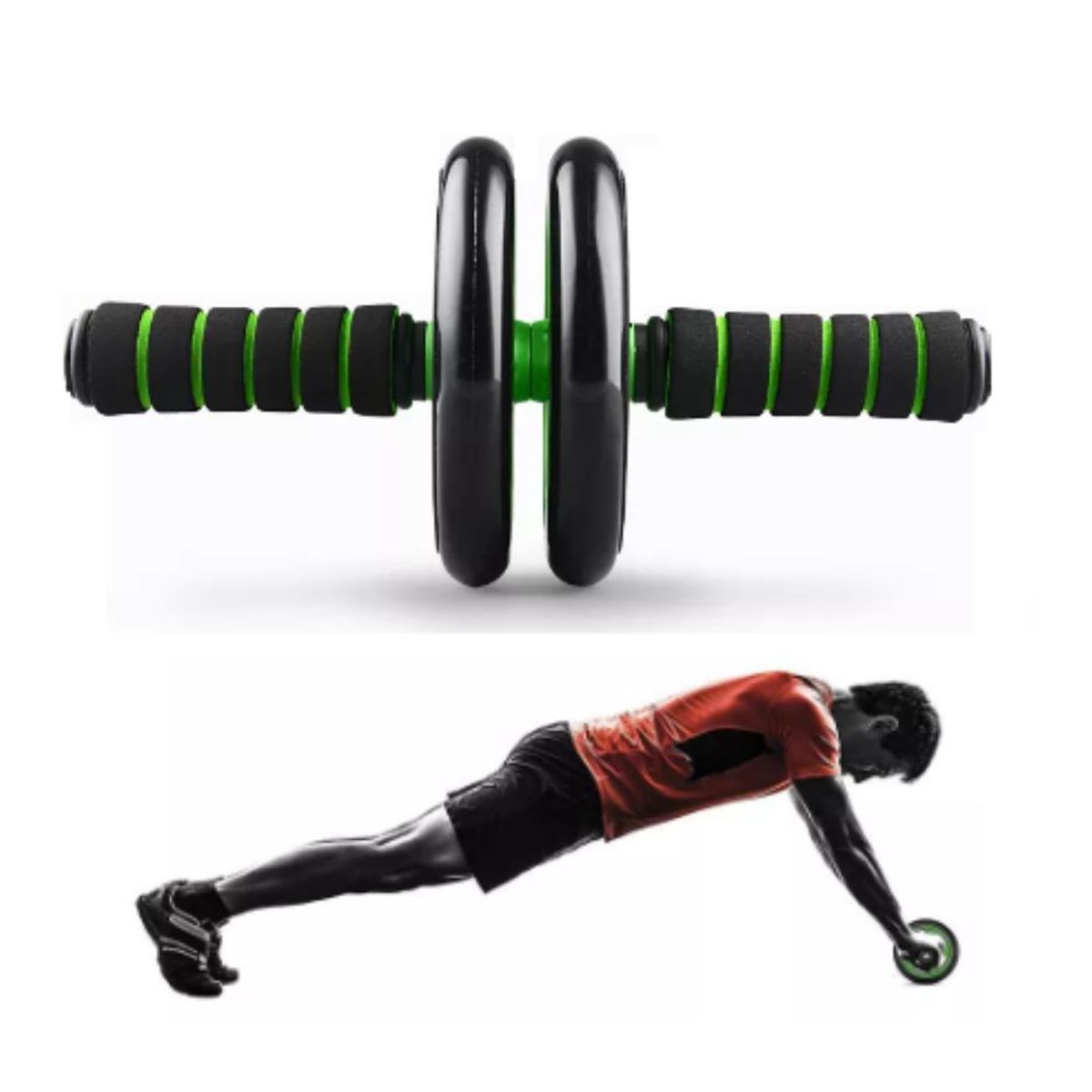 GENERICO - Rueda para Abdominales color Verde