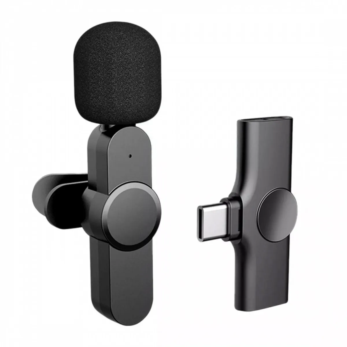 GENERICO - Mini Micrófono Solapa inalámbrico recargable tipo c android portatil