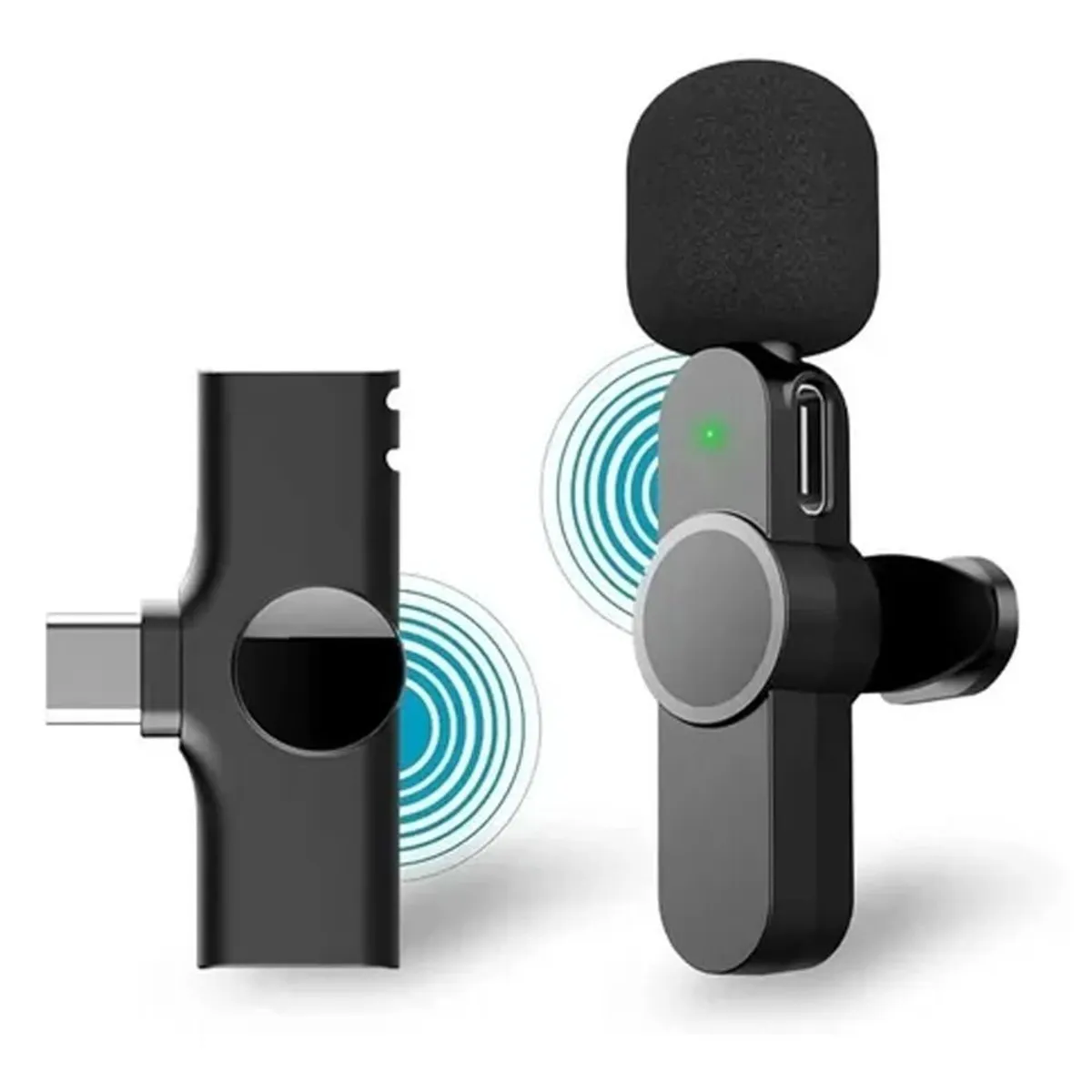 GENERICO - Mini Micrófono Solapa inalámbrico recargable tipo c android portatil