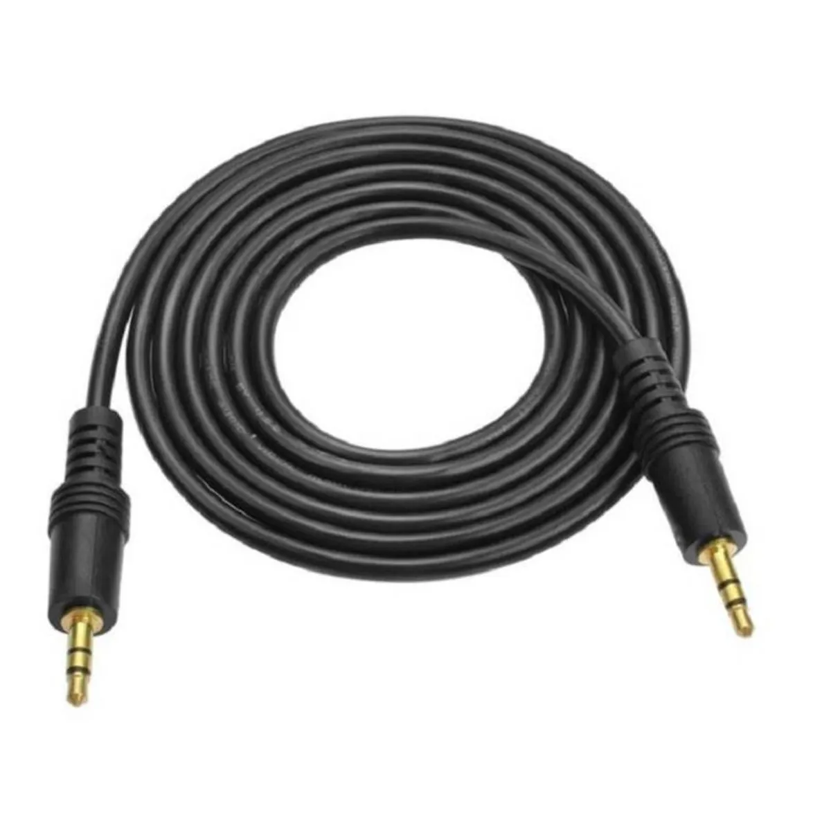 SEISA - Cable Auxiliar De Audio - 3.5mm - 5 Metros - Punta Dorada
