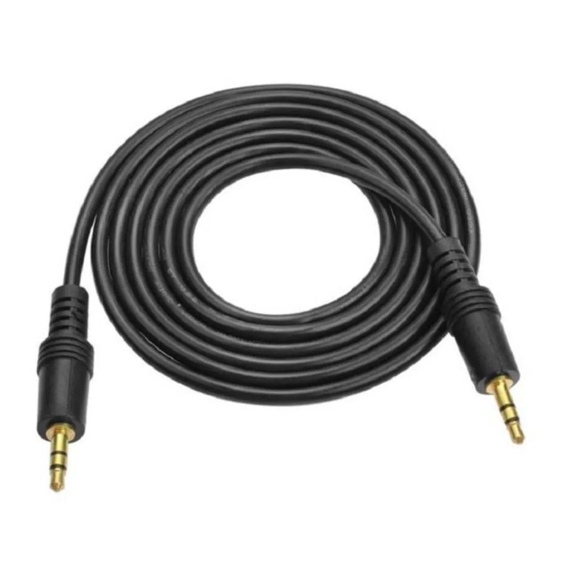 SEISA - Cable Auxiliar De Audio - 3.5mm - 5 Metros - Punta Dorada