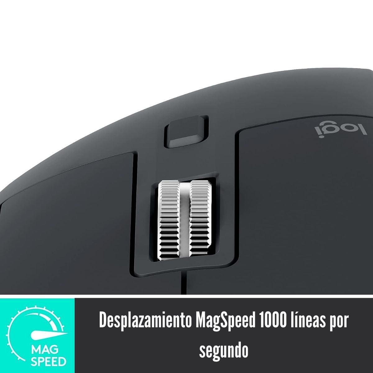 LOGITECH - Logitech - Mouse MX Master 3S Wireless Bluetooth incluye receptor logi bolt