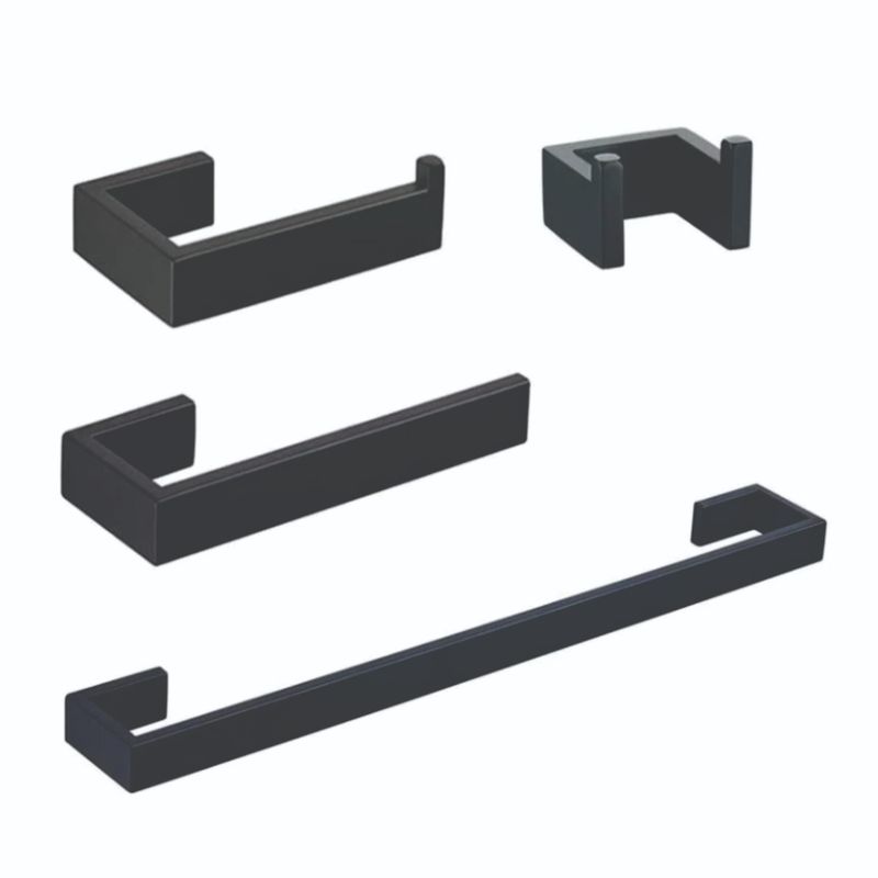 GENERICO - Set de 4 piezas de accesorios de acero inoxidable #304