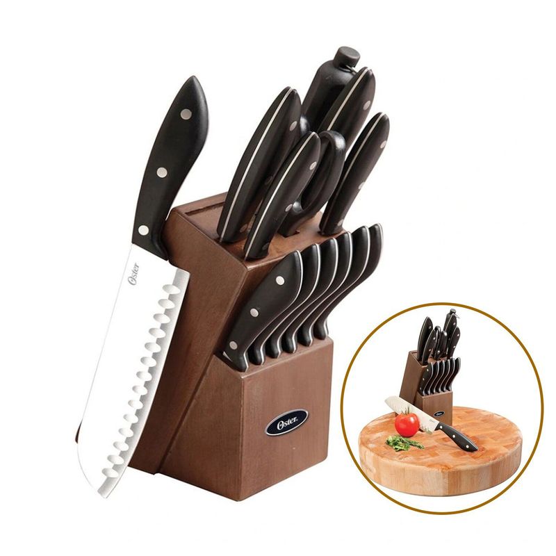 OSTER - Set de Cuchillos Oster Huxford Acero 14P Block