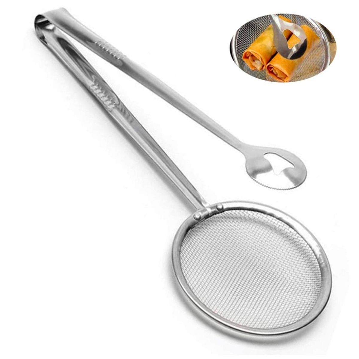 MINARI - Pinza Espátula para Freir con Malla Escurridora PM20