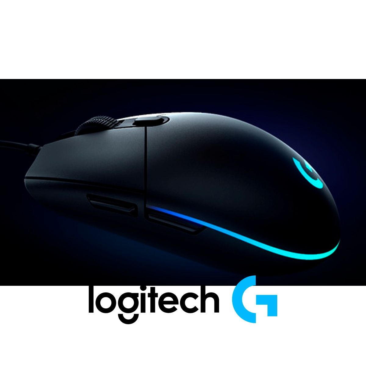 LOGITECH - Mouse Gamer Logitech G203 Lightsync RGB y Padmouse Diseño Gamer