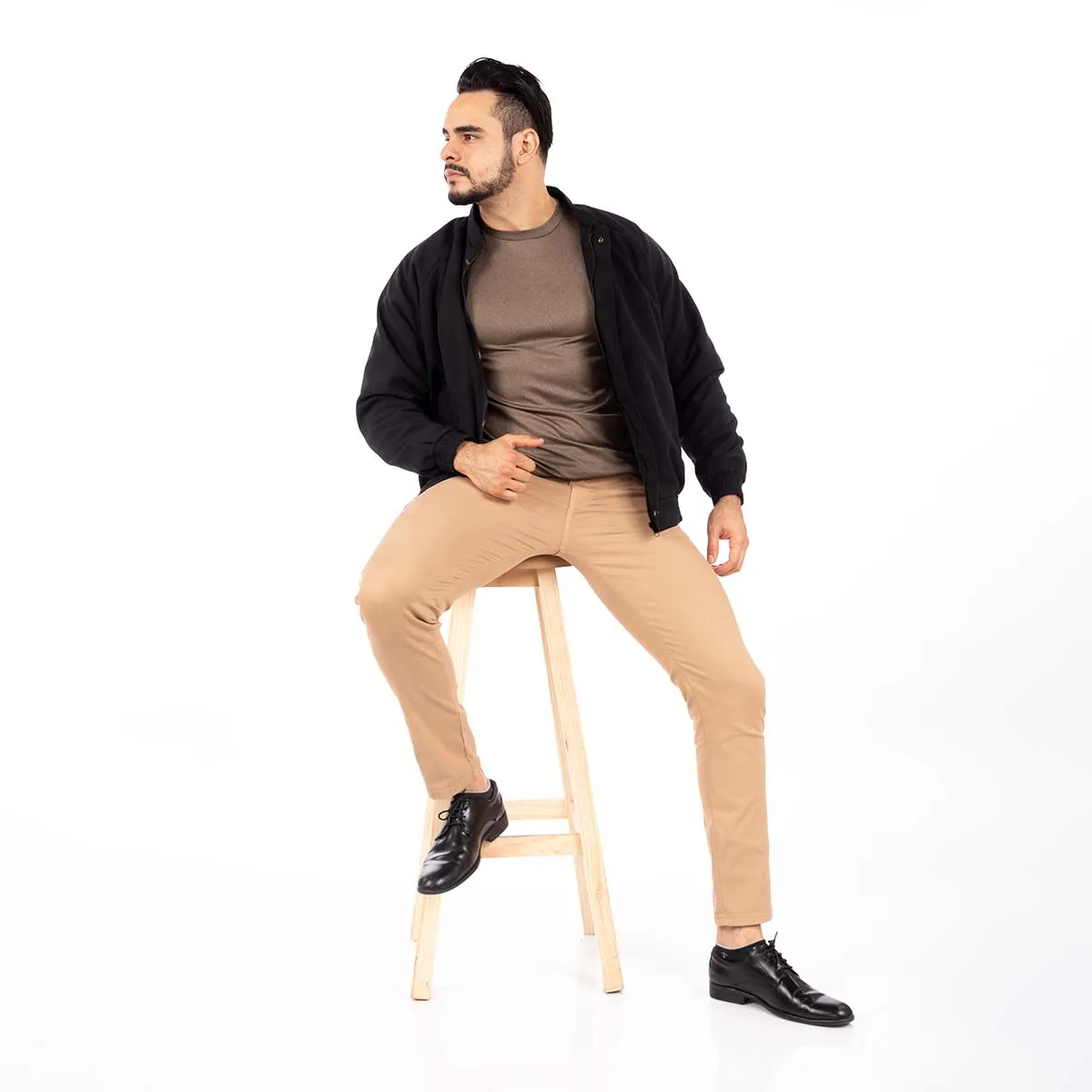 KAEROSHY - Casaca Legant Hombre Cuello Chino - Negro