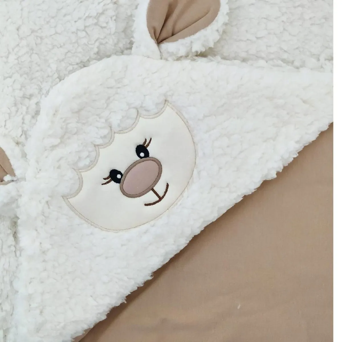 BABY MERINOS - Colcha bebe BABY MERINOS Obeja - Beige