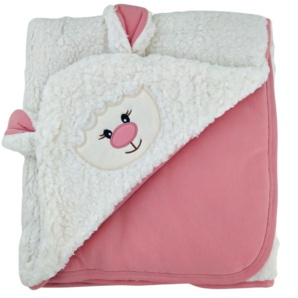BABY MERINOS - Colcha bebe BABY MERINOS Obeja - Palo Rosa
