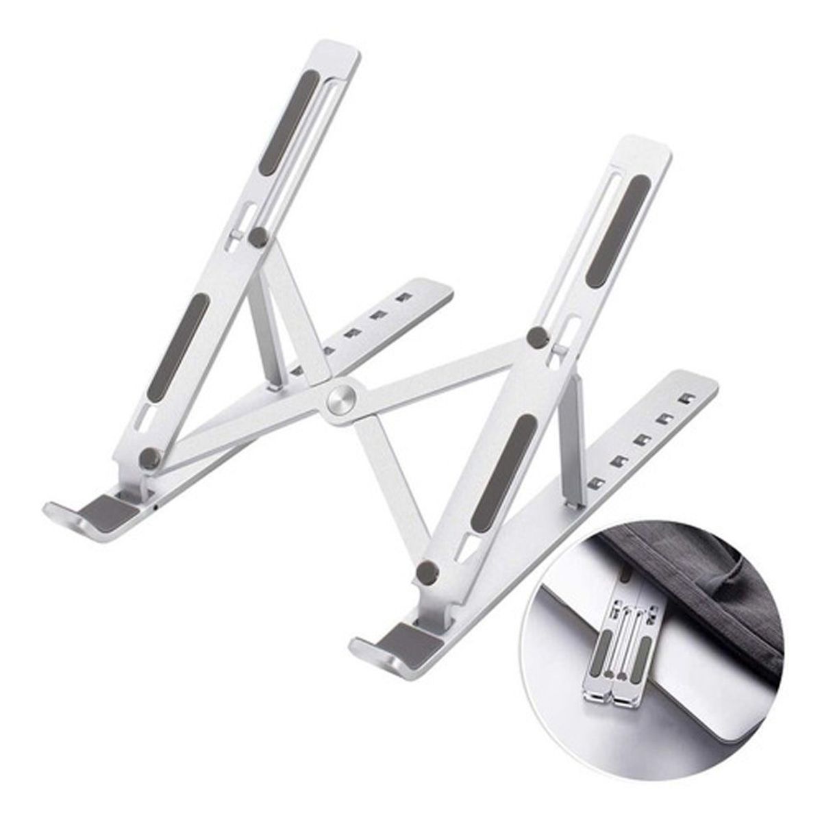 MEGIMPERU - Soporte de Aluminio para Laptop Tablet  Funda