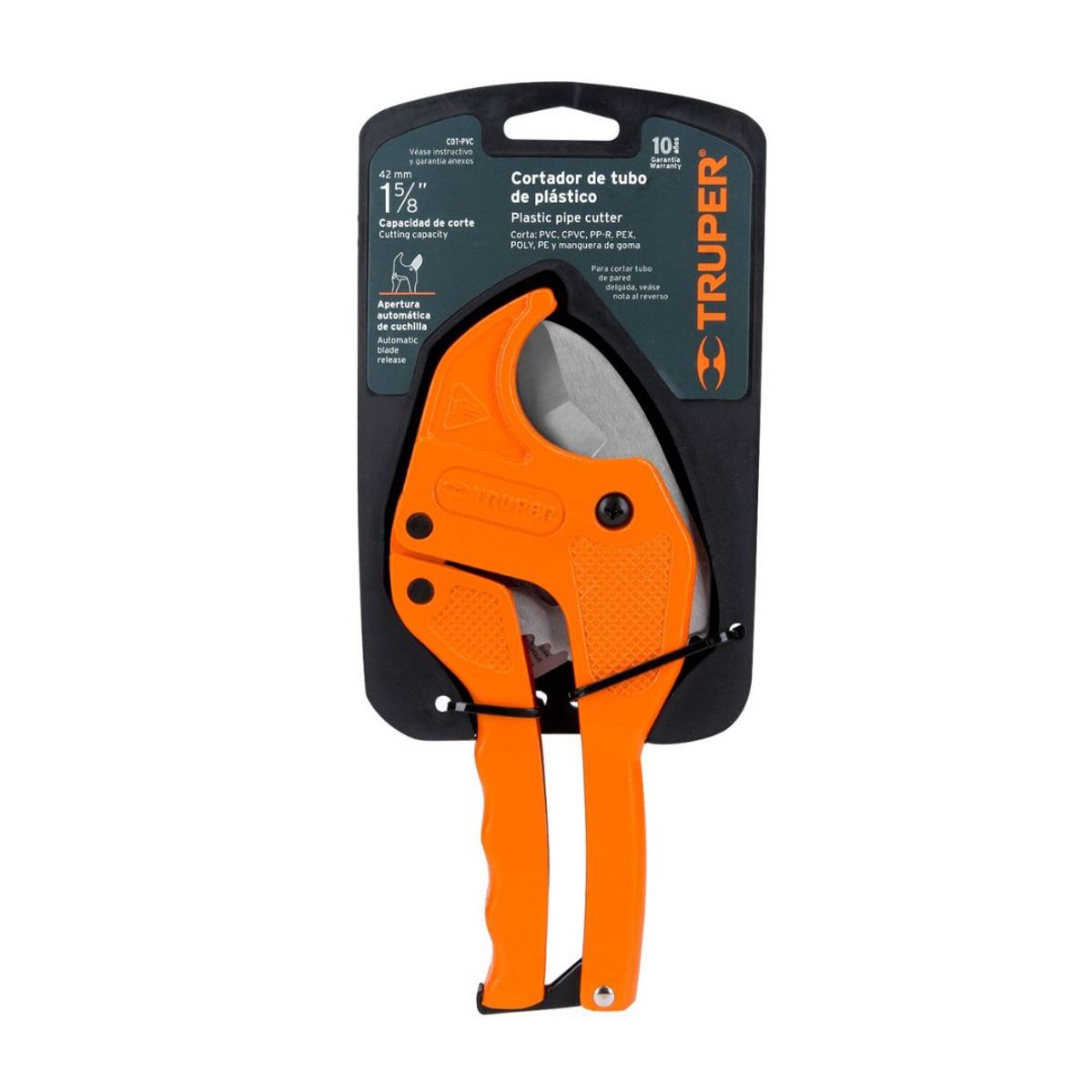 TRUPER - Cortador Profesional Para Tubo PVC 1 5/8 Truper COT-PVC