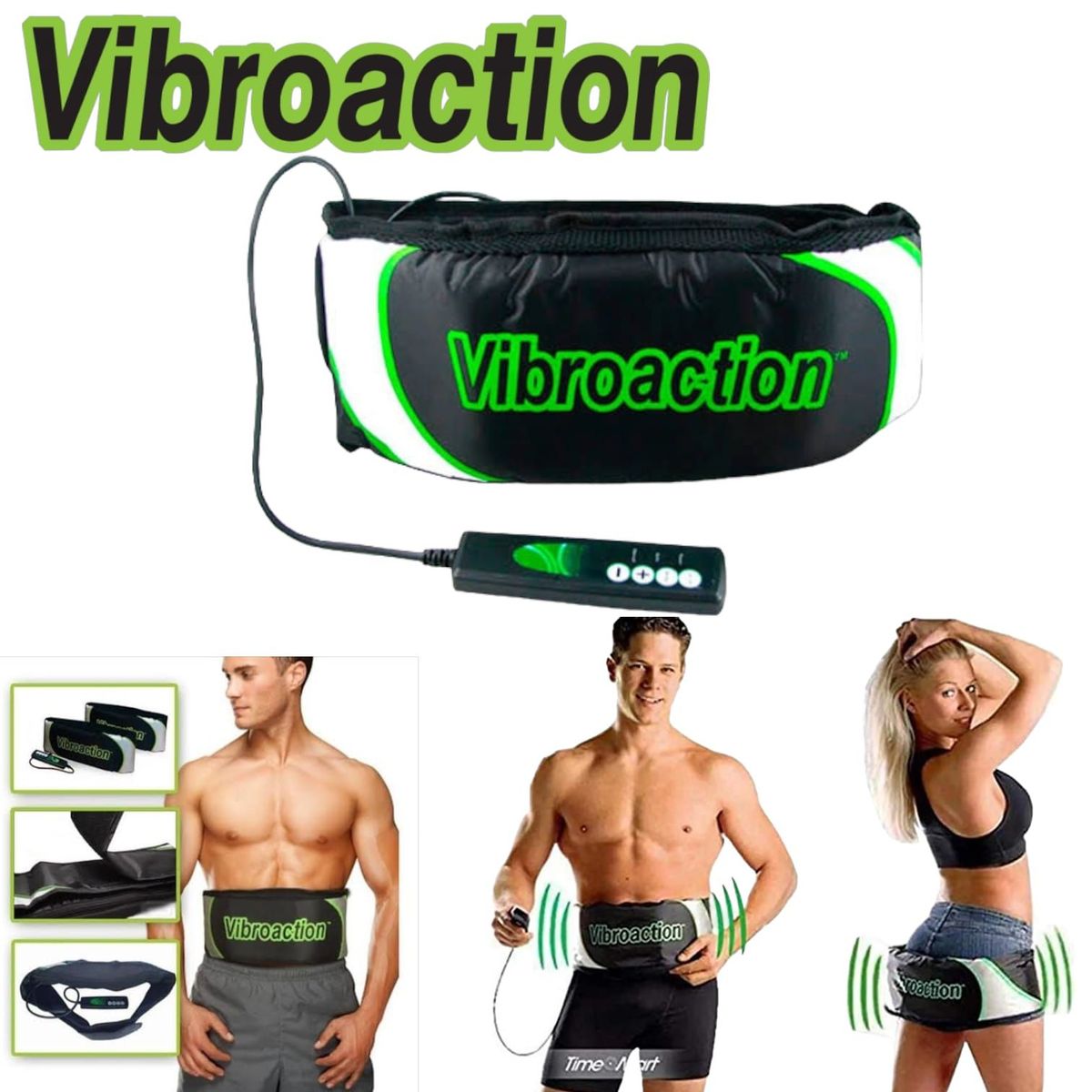 OEM - Vibroaction Cinturón Electromuscular Reduce Cintura Abdomen