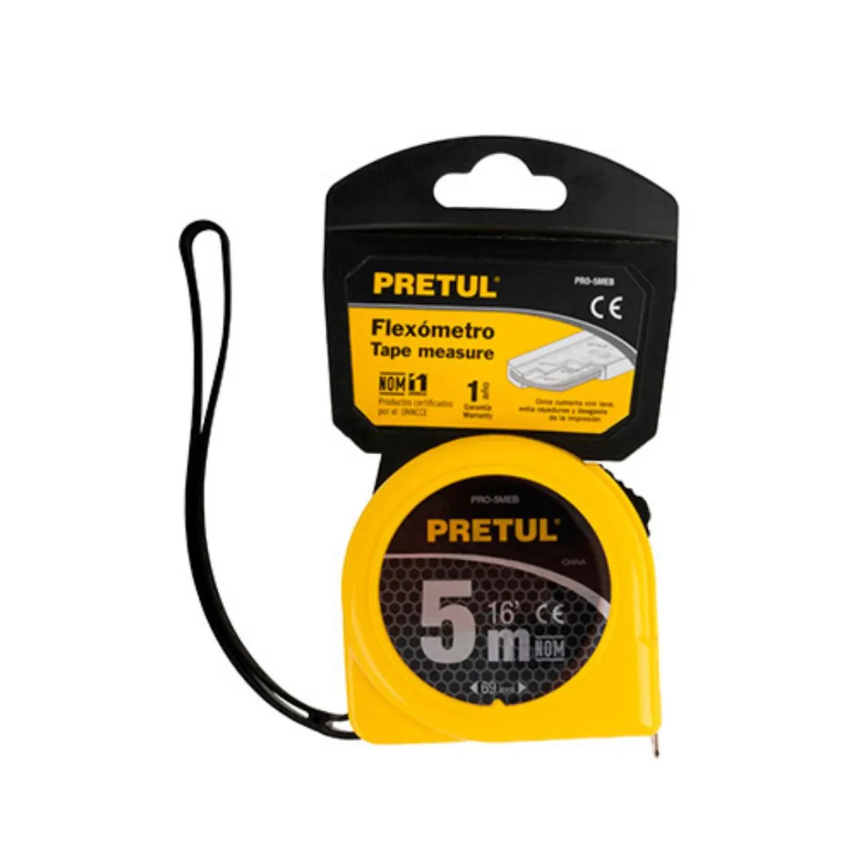 PRETUL - Wincha Cinta Metrica De 5 Metros De Metal Pretul