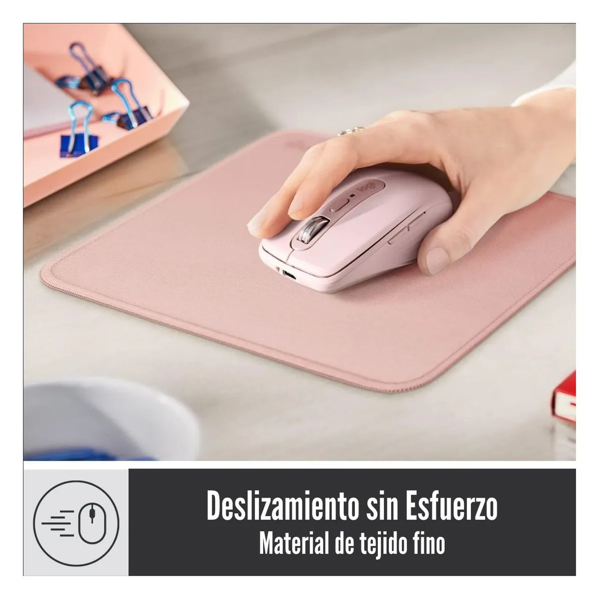 LOGITECH - Logitech - Mousepad The Studio Series Tamaño: 200 x 230 x 2 mm Rose