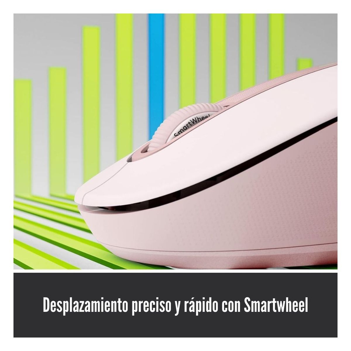 LOGITECH - Logitech - Mouse Signature M650 Bluetooth Wireless Logi Bolt - Rose