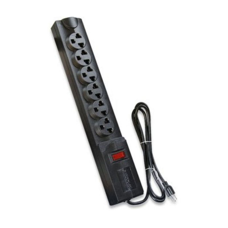 OPALUX - Supresor De Picos 6 Tomas Opalux 3 Mts 16awg