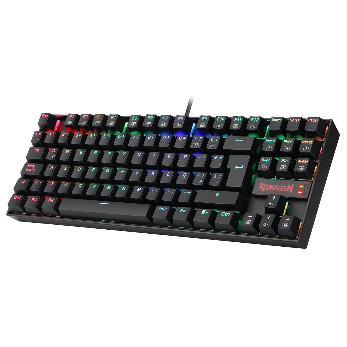 REDRAGON - Redragon - Teclado Kumara K552 RGB TKL Switch Red Spa - Black