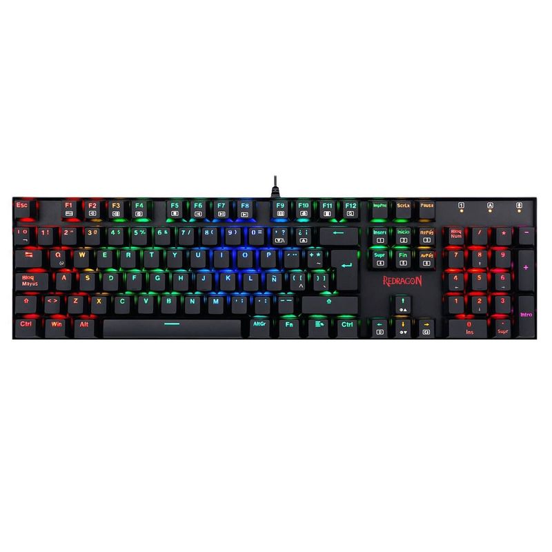 REDRAGON - Redragon - Teclado Mitra K551 RGB Switch Red Español - Black