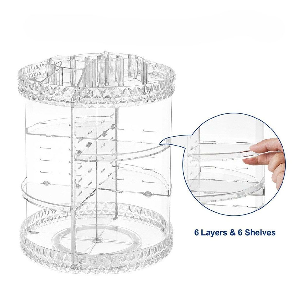 MEGIMPERU - Organizador de Maquillaje y Cosméticos Giratorio