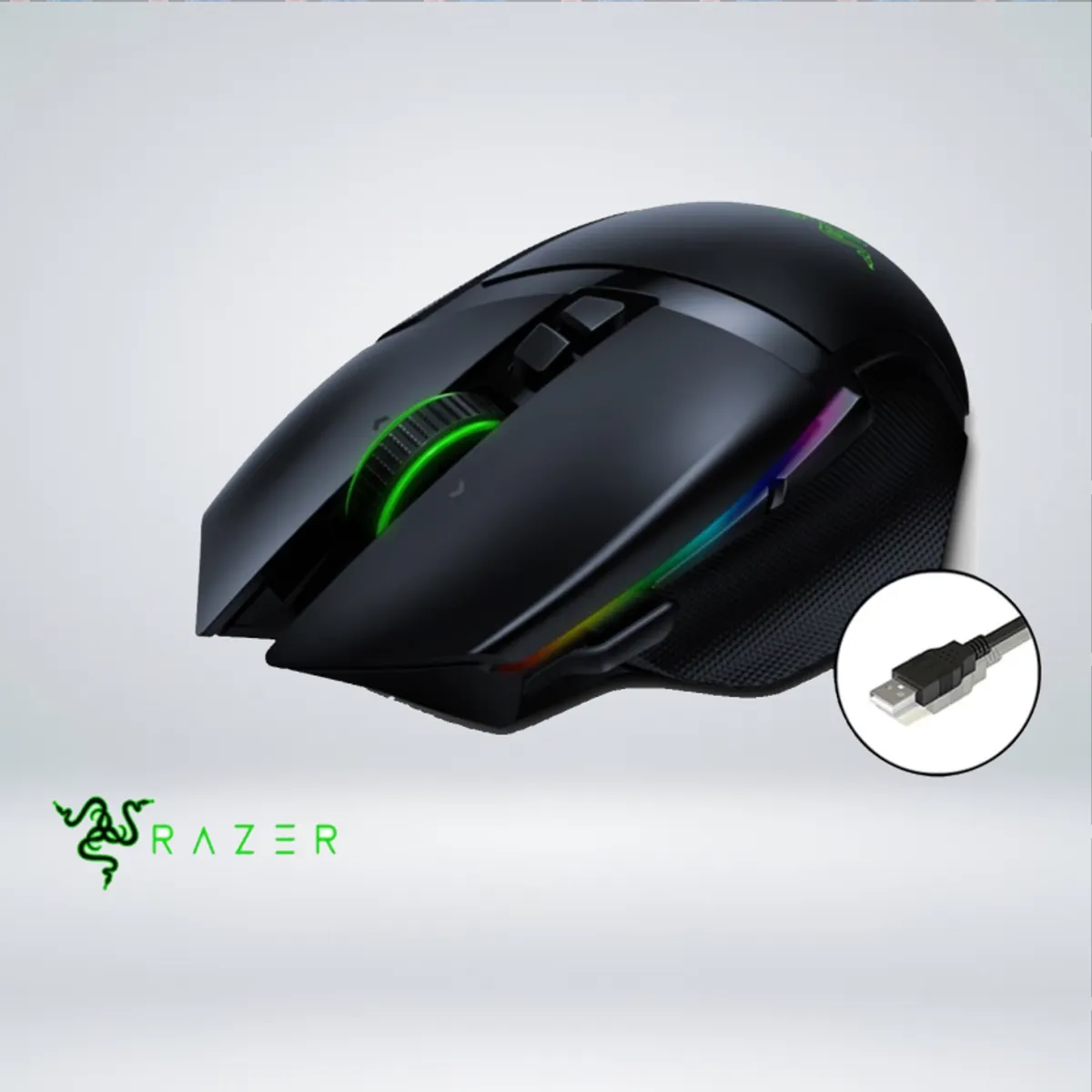 RAZER - MOUSE GAMER RAZER BASILISK ULTIMATE RGB WIRELESS HYPERSPEED 20KDPI