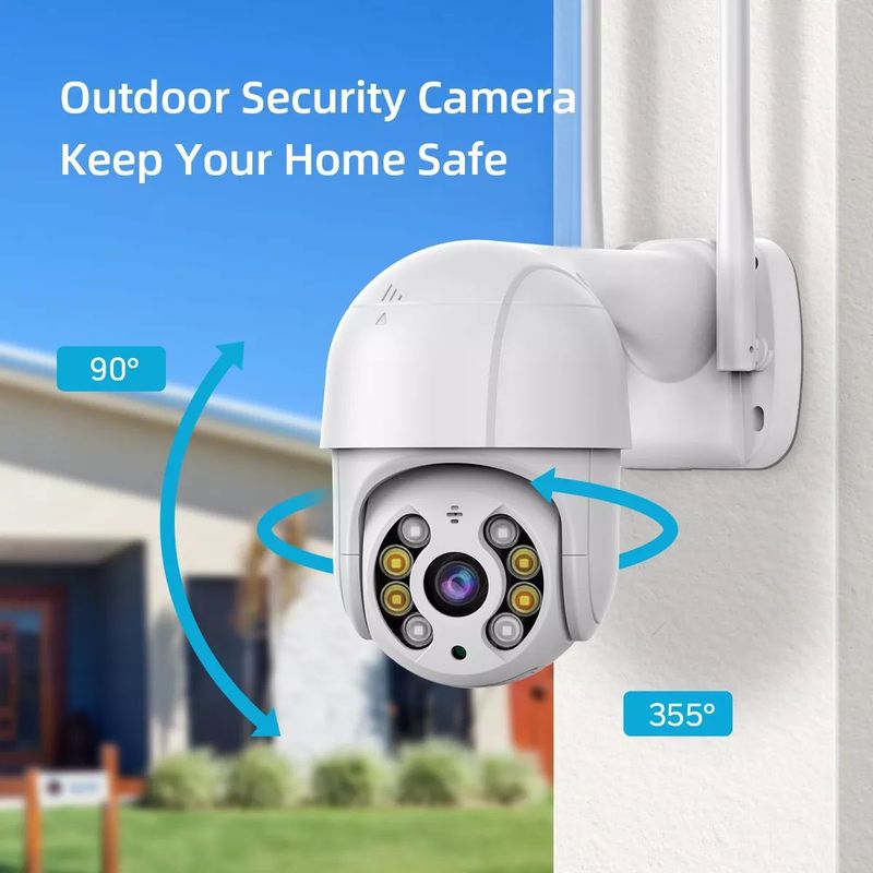 OEM - Cámara de Seguridad 8MP 4K (real) conexion WiFi y RED,  PTZ