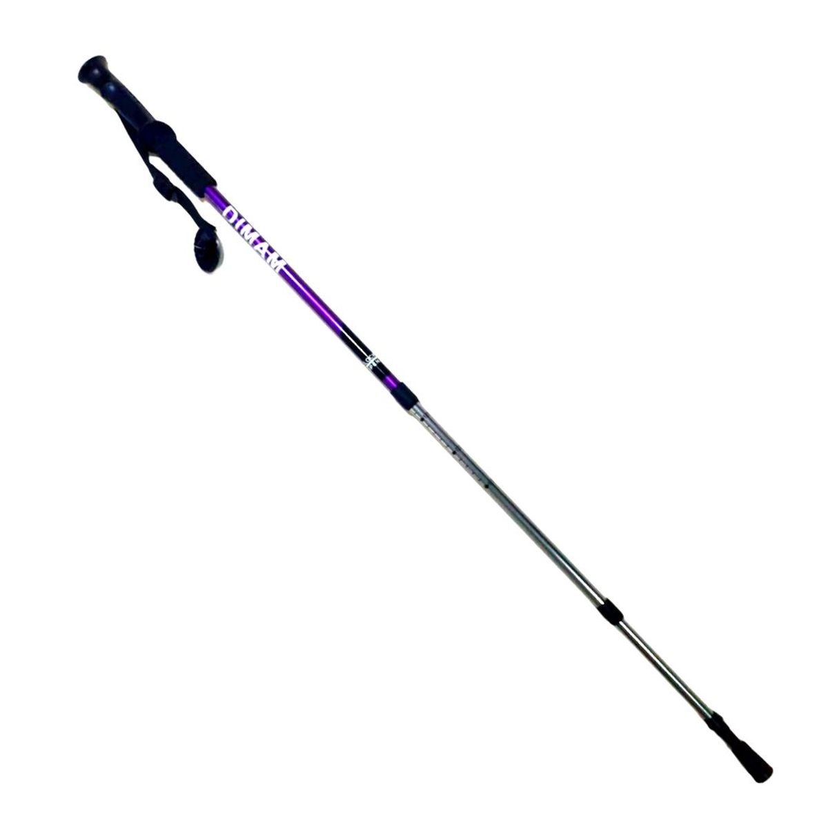 GENERICO - Bastón Trekking Mango Recto Antishock Diman C Roseta Morado