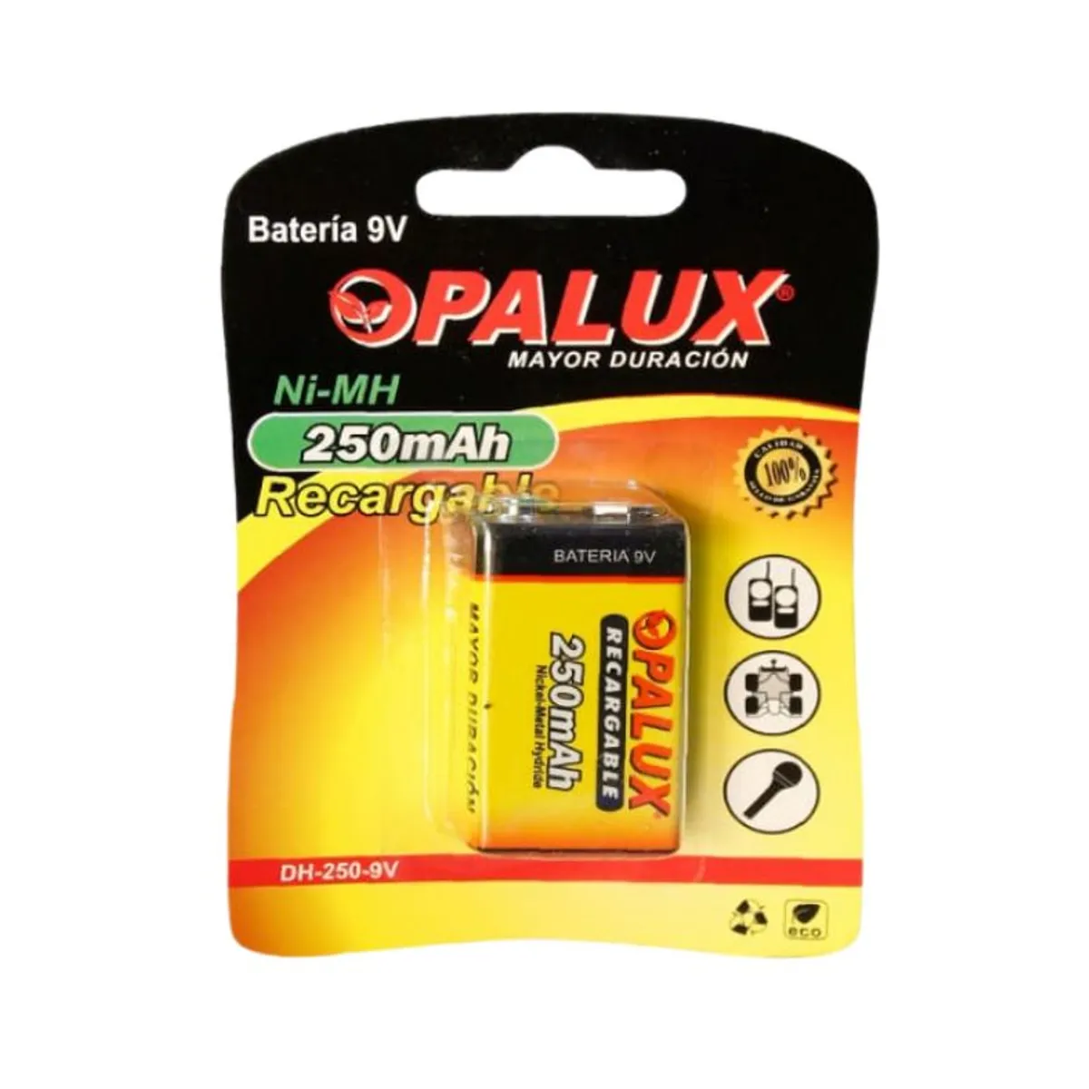OPALUX - Bateria Pila Opalux 9v Recargable