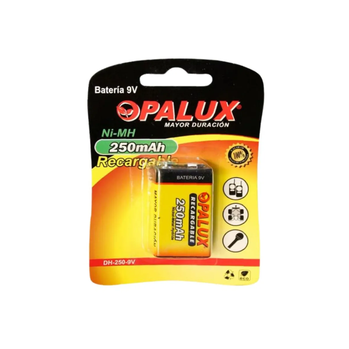 OPALUX - Bateria Pila Opalux 9v Recargable
