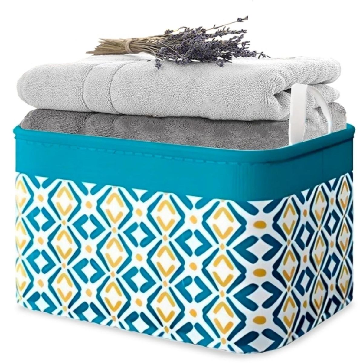 MINARI - Cesta Organizadora de Ropa Para Lavandería Turquesa 181C