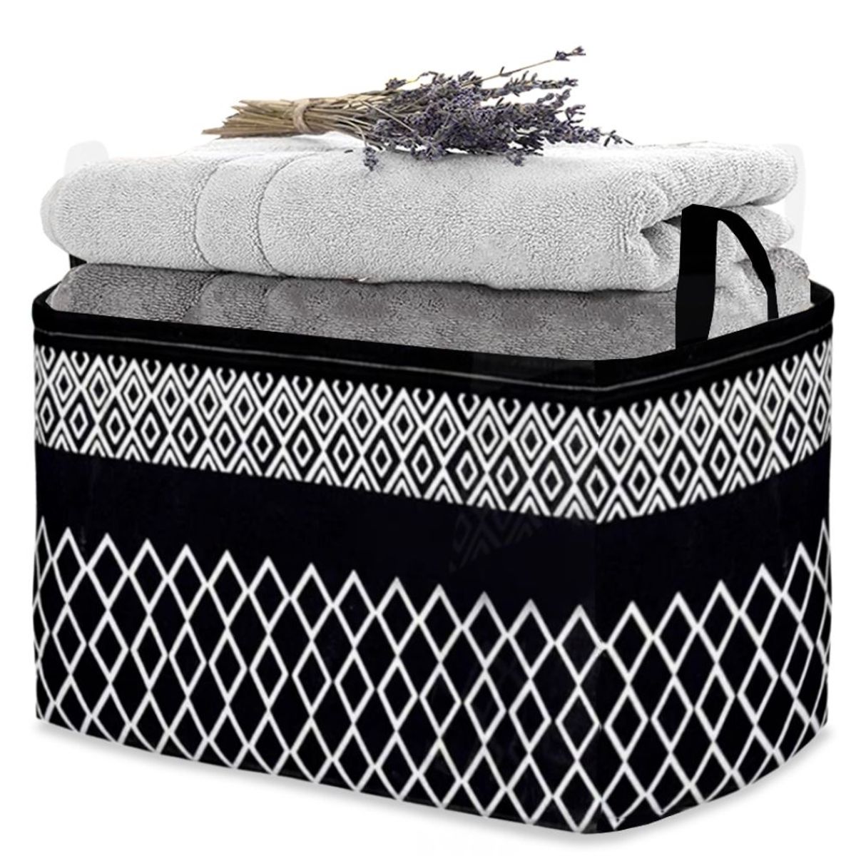 MINARI - Cesta Organizadora de Ropa Para Lavandería Negro 181C