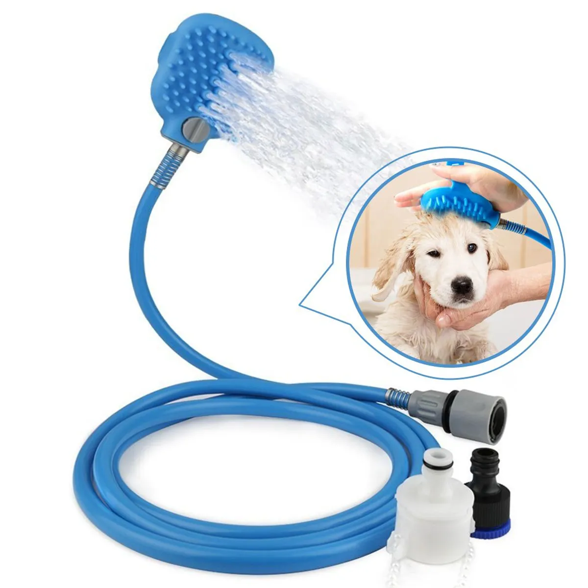 OEM - Manopla Manguera Bañar Mascotas Gatos Perros Cepillo Ducha