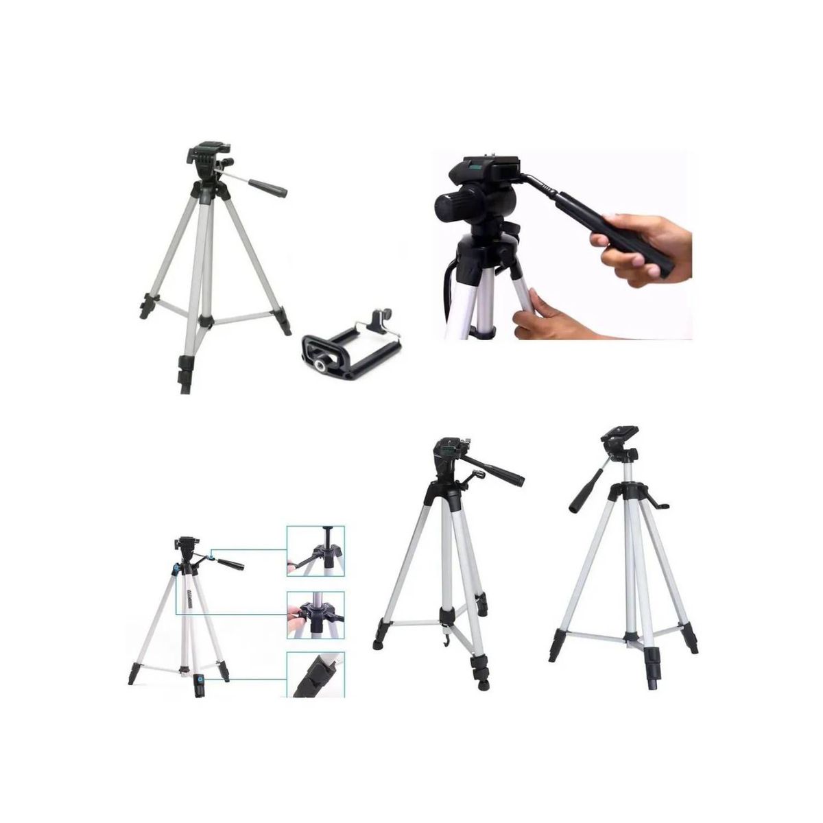 OEM - Tripode De Camara Go Pro Celular hasta 135cm Modelo TRIPOD 330A