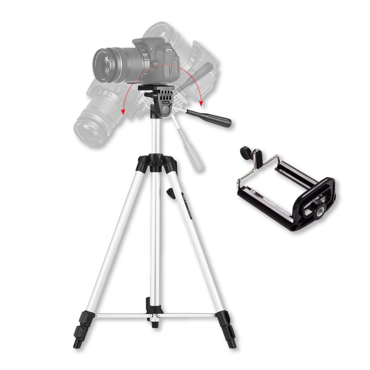 OEM - Tripode 330A hasta 135metros Con Adaptador para Camaras Celular