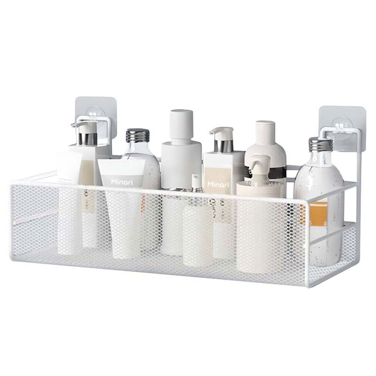 MINARI - Cesta Colgante Organizador de Baño y Maquillaje Blanco 45C