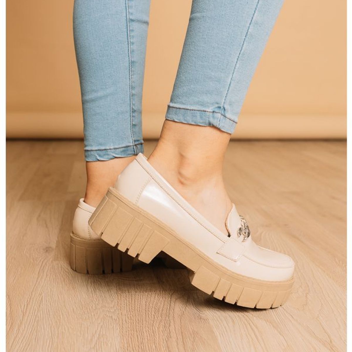 NEBULA - Mocasin Antalya - Nude Charol