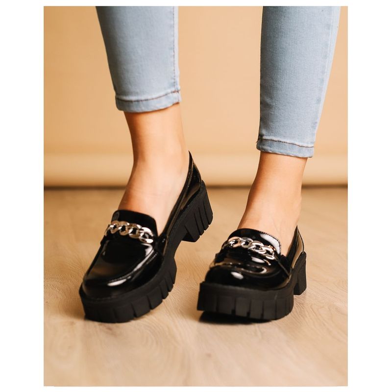 NEBULA - Mocasin Antalya - Negro Charol