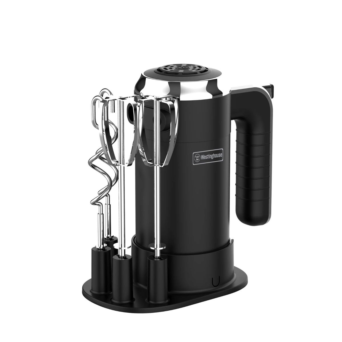 WESTINGHOUSE - Batidora de mano turbo con base Retro WH negro