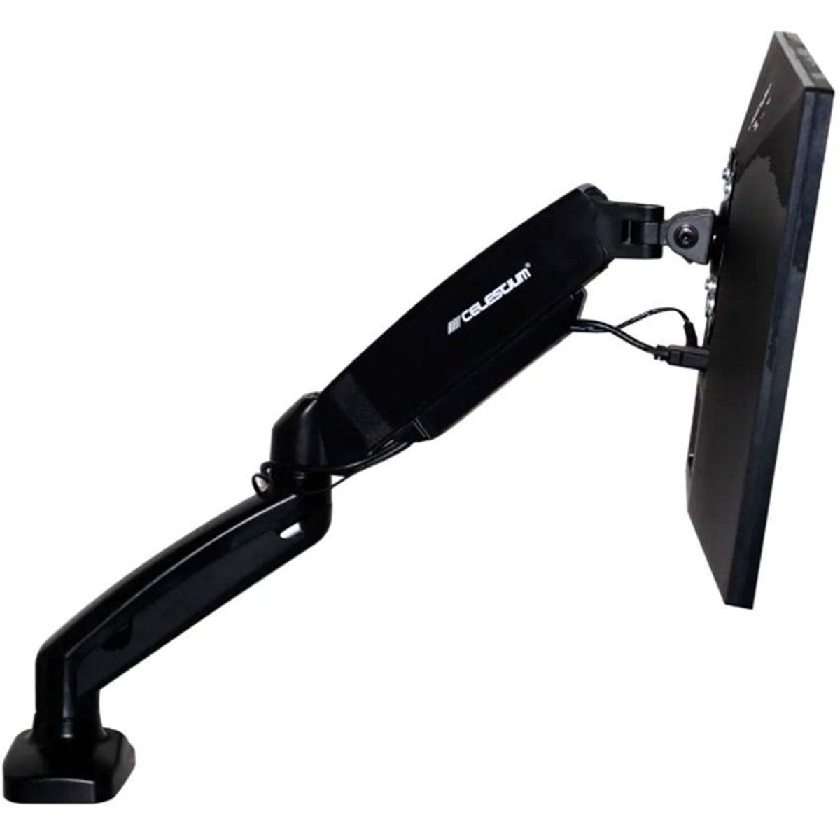 CELESTIUM - Rack soporte monitor/tv de 13 a 27 pulg brazo ergonómico de escritorio