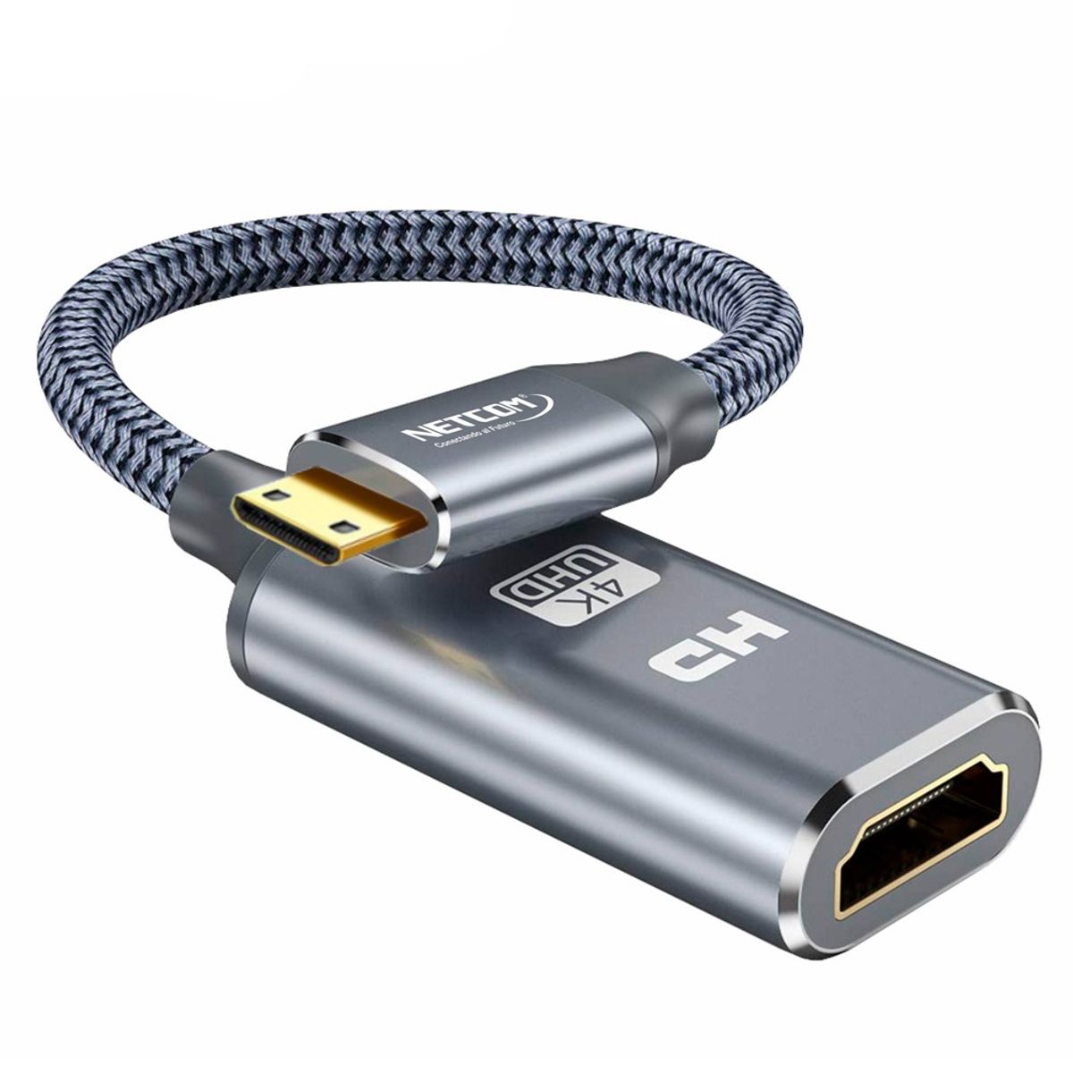 GENERICO - Cable adaptador convertidor Mini HDMI macho a HDMI hembra 4k 2.0 60hz