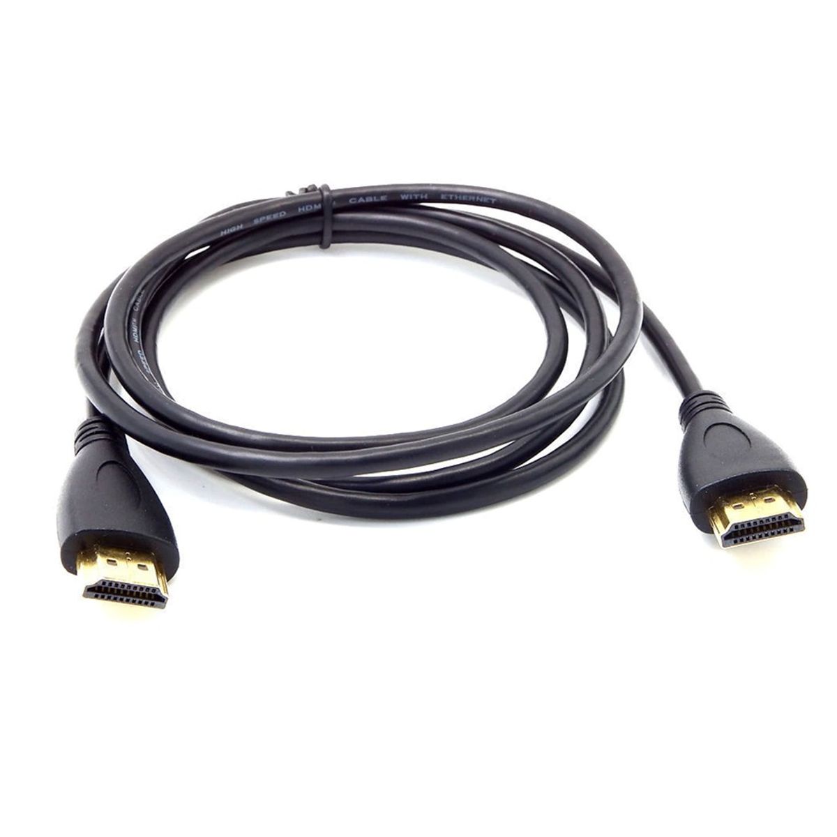 GENERICO - Cable HDMI 1.5 Metros Full HD 3D V1.4 PVC negro HDMI a HDM