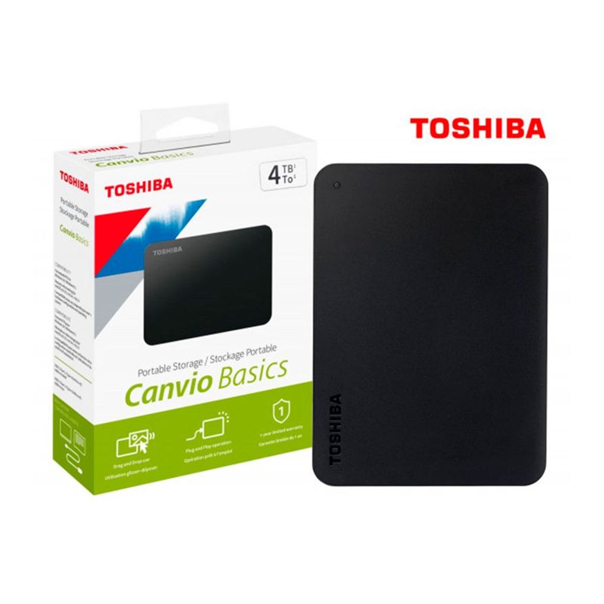 TOSHIBA - DISCO DURO EXT TOSHIBA BASICS 1TB