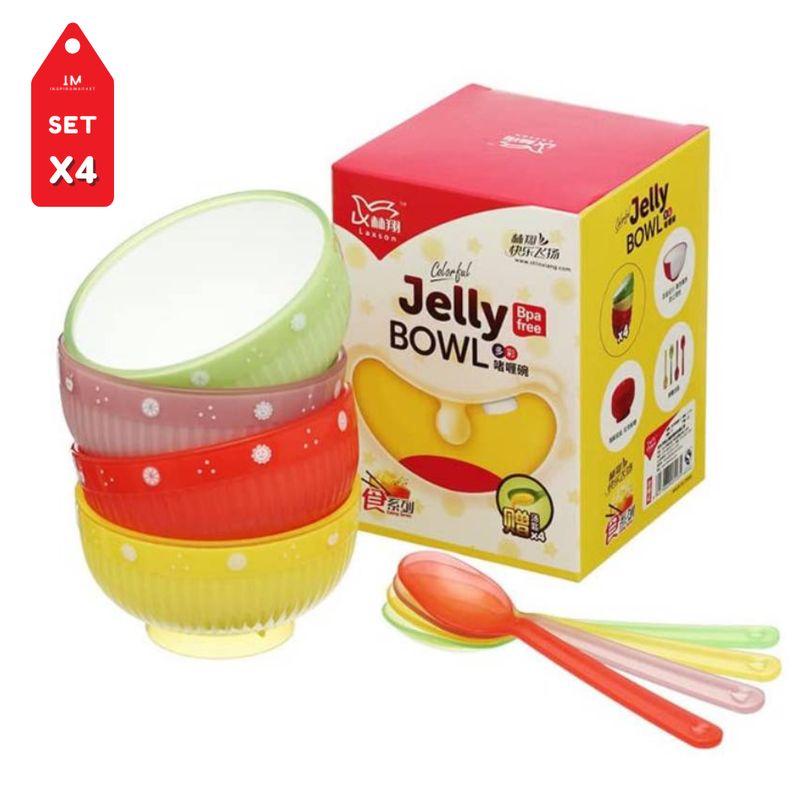 INSPIRA MARKET - Set x 4 Bowls para Niños, bebes Cuencos Tazón con Cucharitas