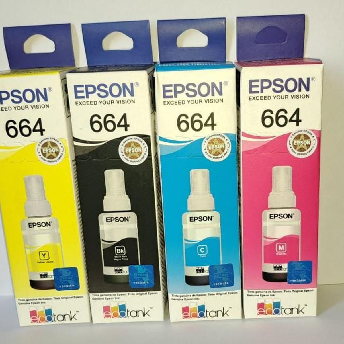 EPSON - set 4 tintas epson T664 sistema continuo L395 L380 L575 L555