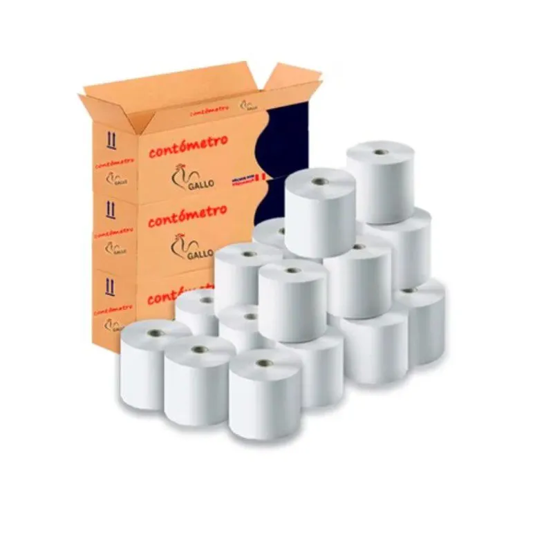 GALLO - CONTOMETRO TERMICO GALLO 80MM x 80MT NEGRO (CAJA x 20 ROLLOS)