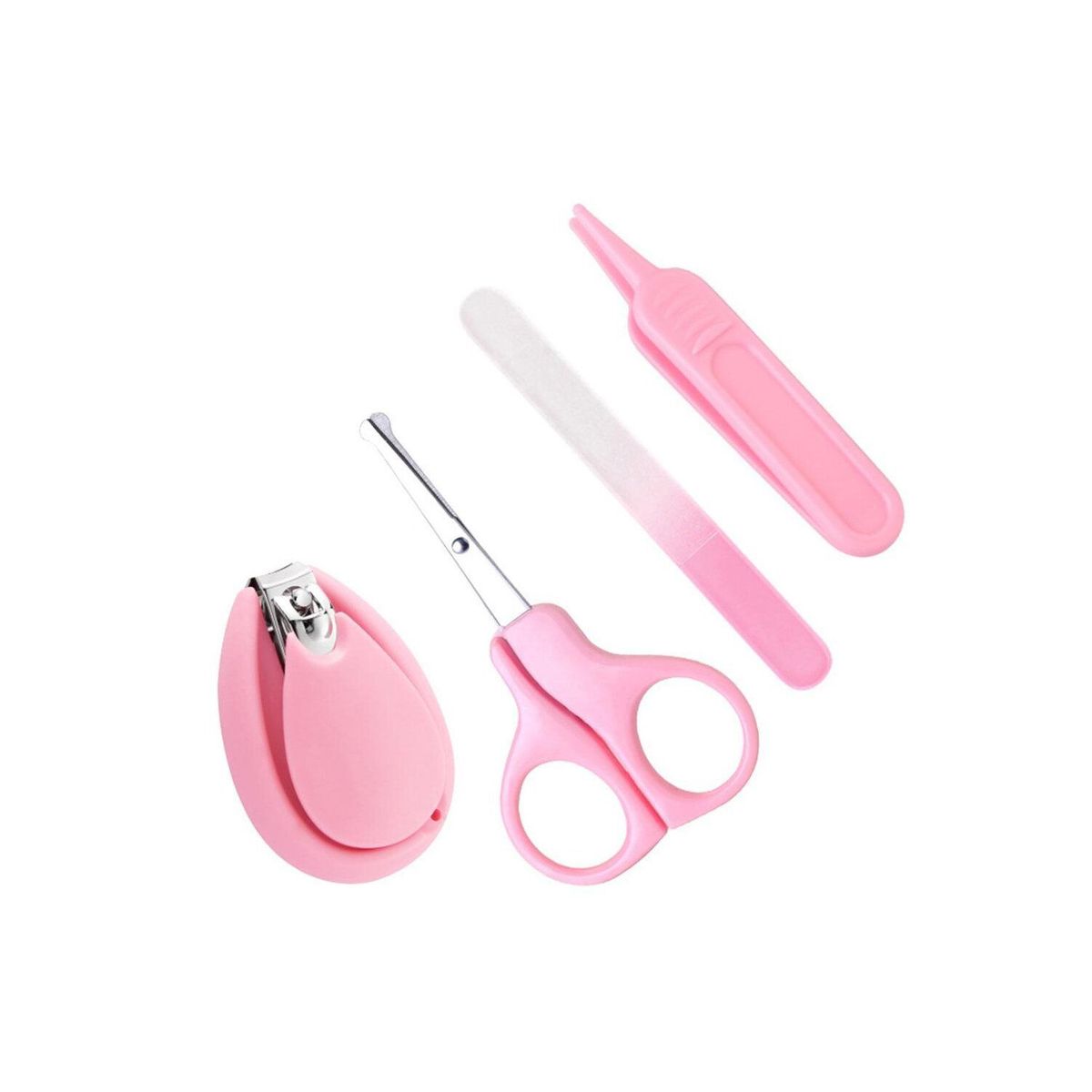 JP SOPORTECOM - Kit de Cortauñas Portátil para Bebes 4 Piezas R