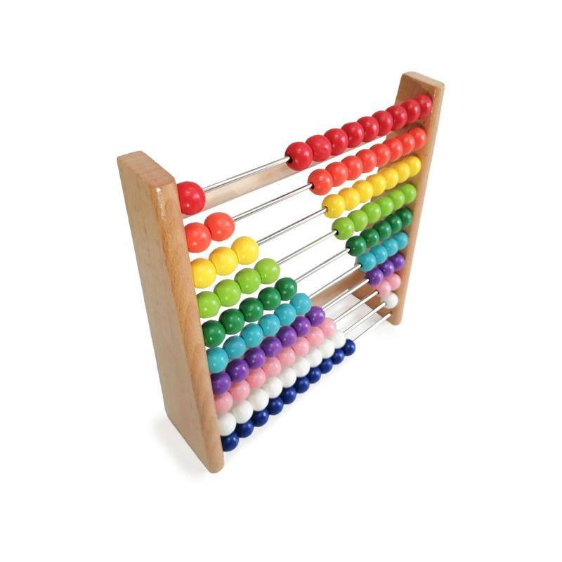 GENERICO - Juguete Educativo Matemático Ábaco Horizontal de 10 filas